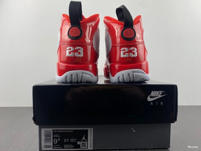 Rep TBK Red 9 Retro Gym White 302370-160 Jordan Air 0824